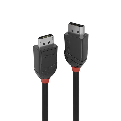 Lindy 36490 DisplayPort-kaabel 0,5 m Must