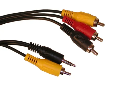 Sandberg Composite+audio->3xRCA-M 5 m Must