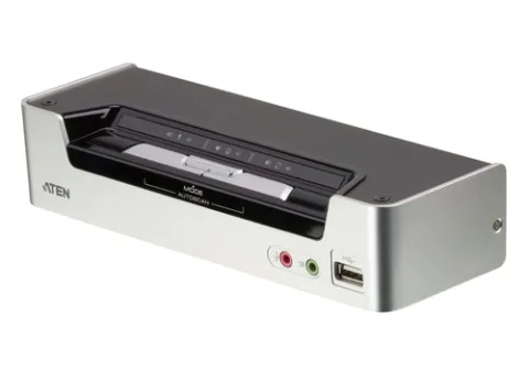 ATEN CS1792 KVM-lüliti Püstikmontaaž Must, Hõbe