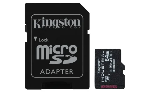 64GB microSDXC Industrial C10 A1 pSLC Card + SD Adapter