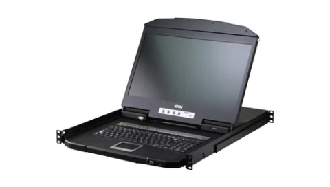 ATEN 16-Port USB HDMI Single Rail WideScreen LCD KVM Switch