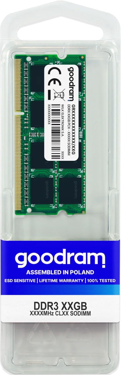 Goodram 4GB DDR3 PC3-12800 mälumoodul 1 x 4 GB 1600 MHz