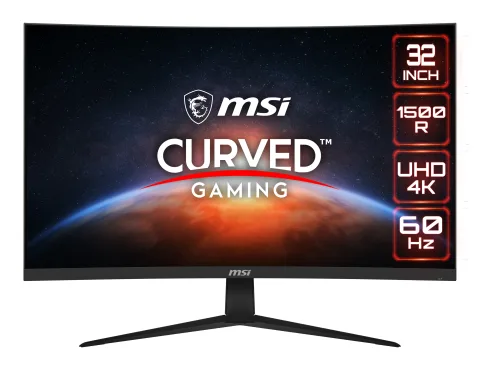 MSI Optix G321CU computer monitor 80 cm (31.5") 3840 x 2160 pixels 4K Ultra HD Black