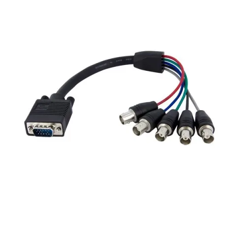 StarTech.com VGABNCMF1 videokaabliadapter 0,3 m VGA (D-Sub) 5 x BNC Must