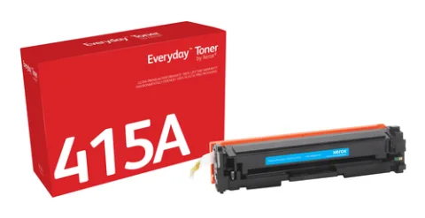 Everyday Cyan Toner by Xerox compatible with HP 415A (W2031A), Standard capacity