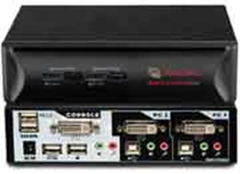 Vertiv Avocent SwitchView DVI 2-port KVM Switch KVM-lüliti Must