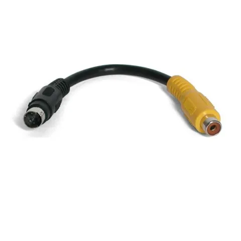 StarTech.com 6 inch S-Video to Composite Video Adapter S-Video kaabel 0,15 m Must