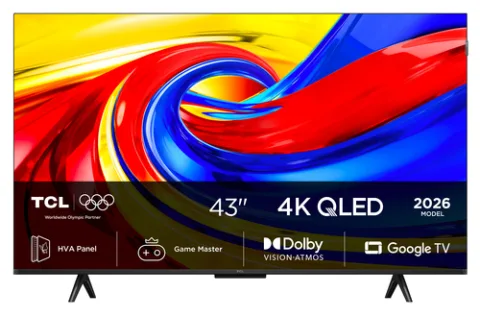 TCL P7L 43P7L TV 109.2 cm (43") 4K Ultra HD Smart TV Wi-Fi Black 400 cd/m²