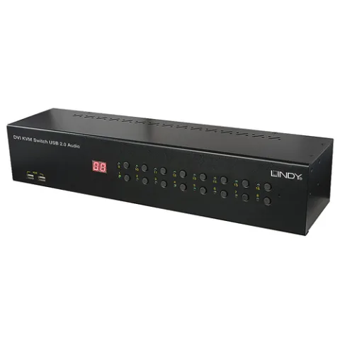 Lindy 39318 KVM-lüliti Must