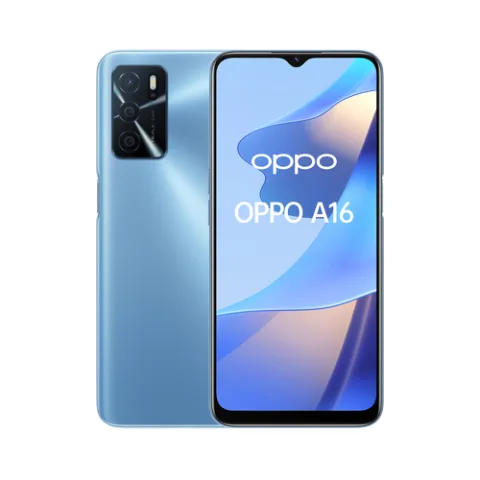 OPPO A16 16,6 cm (6.52) Kaksik-SIM ColorOS 11.1 4G USB tüüp-C 4 GB 64 GB 5000 mAh Sinine