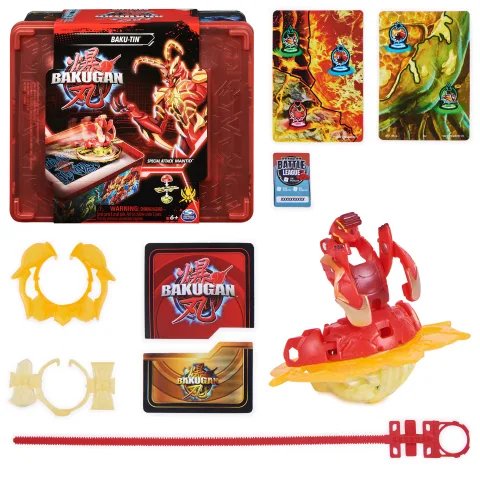 Spin Master Bakugan Baku-tin with Special Attack Mantid, Customizable