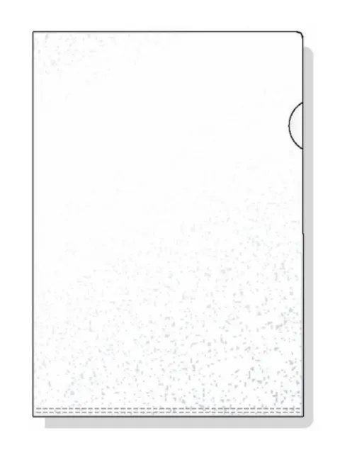 Embossed A4 L Folder Clear (100)