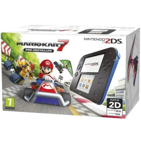 Nintendo 2DS + Mario Kart 7 kaasaskantav mängukonsool, 3.53"