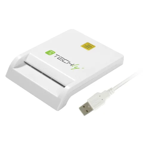 Compact Smart Card Reader/Writer USB2.0 White I-CARD CAM-USB2TY