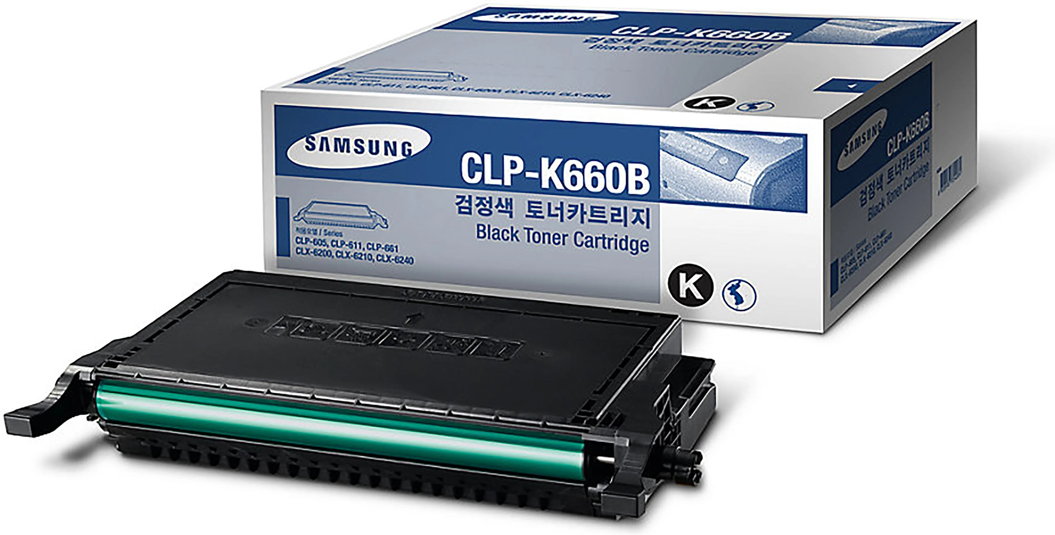 Samsung CLP-K660B High Yield Black Toner Cartridge