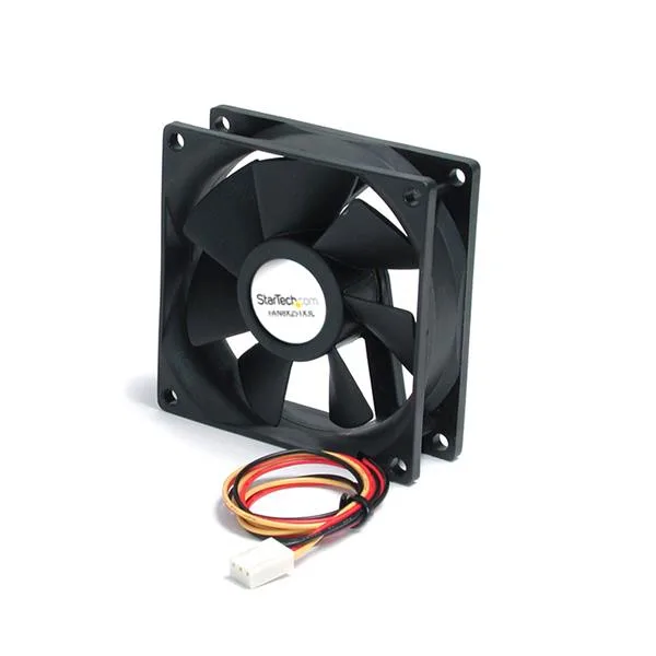 StarTech.com FAN8X25TX3L arvuti jahutussüsteem Arvuti korpus Ventilaator 8 cm Must